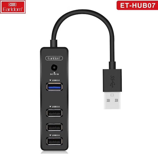 Earldom Hub USB 4 Porturi USB 3.0 cu Conectare USB-A