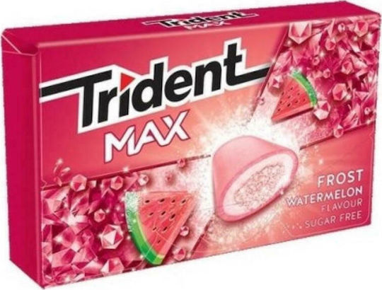 Trident 16 Chewing gum Max with Flavor Frost Watermelon No Added Sugar 16pcs 20gr