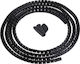 Com Spirală Cabluri 18mm 2m Negru 1buc