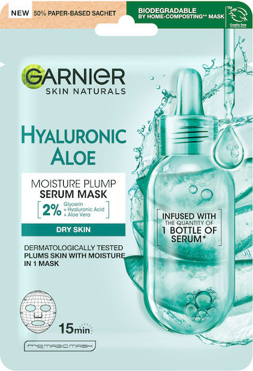 Garnier Hyaluronic Aloe Tissue Face Moisturizing Mask 28gr