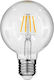 GloboStar LED Bulb 4W 137mm for Socket E27 and Shape G95 Warm White 440lm Dimmable