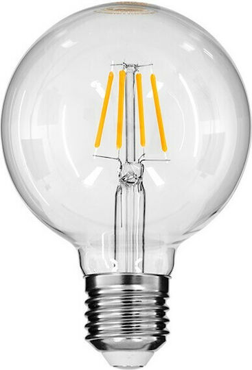 GloboStar LED Bulb 4W 137mm for Socket E27 and Shape G95 Warm White 440lm Dimmable