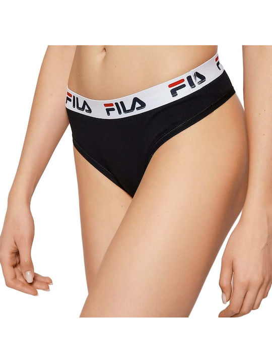 FILA Urban Βαμβακερό Γυναικείο String Μαύρο