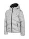 4F Kids Quilted Jacket short Hooded Gray