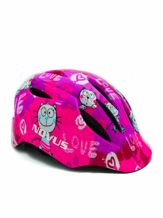 Novus Novus In-Mold Roz Kitty Cască Pentru Bicicletă De Oraș Pentru Copii