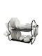 Elekom Geschirrabtropfer Metallisch Silber 46x26x14cm