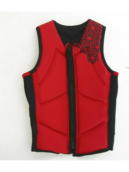 SCK 0304-IMPRD Adults Impact Vest for Water Sports Red Double-sided