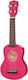 Harley Benton UK-12 Сопрано Укулеле Magenta Pink