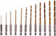 Kraft & Dele Set of 13 Drills HSS Titanium with Hexagonal Shank for Metal