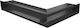 Kratki Corner Fireplace Air Shutter Black 40x60x9cm