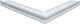 Kratki Corner Fireplace Air Shutter White 56x56x6cm