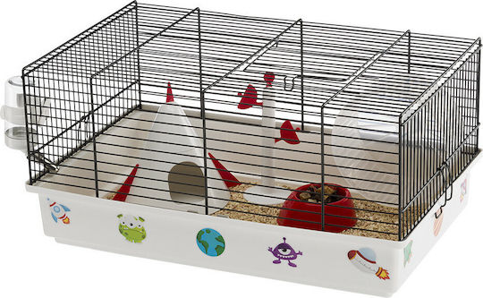 Ferplast Criceti 9 Space Cușcă pentru Rozătoare Cusca pentru hamsteri 46x29.5x23cm Alb 46x29.5x23cm 57009060