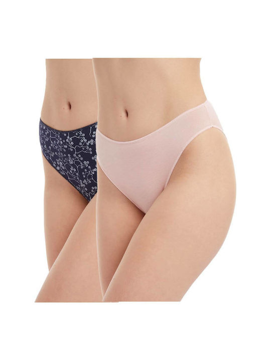 Minerva Fimelle Дамско Бразилия 2Pack Pink/Navy...