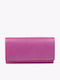AN Large Leather Women's Wallet Classic Fuchsia