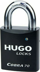 Hugo Locks Cobra 54 Stahl Vorhängeschloss Messing mit Schlüssel 54mm 1Stück