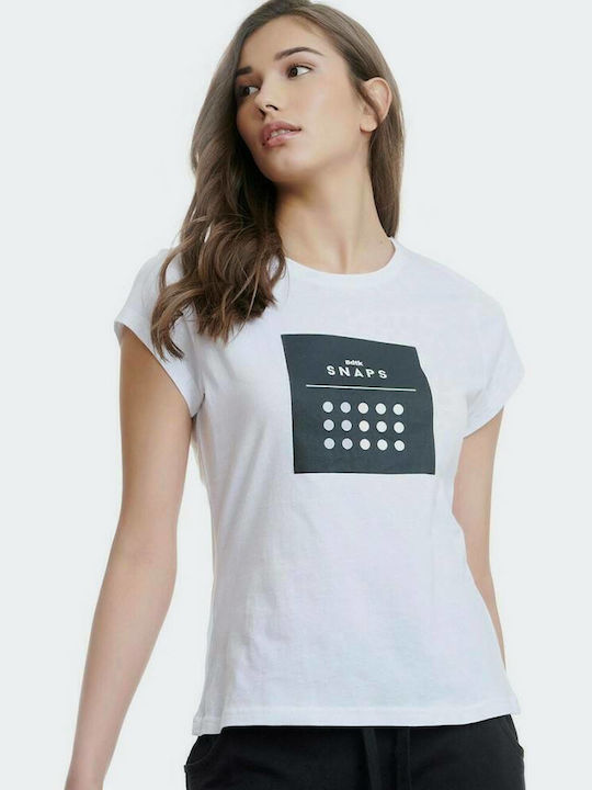 BodyTalk 1211-907328 Γυναικείο Αθλητικό T-shirt Λευκό