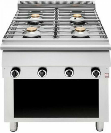 Panaritis Εστία Φυσικού Αερίου Τετραπλή 34.5kW 80x70x86cm