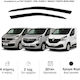 Heko Set of Windbreakers Front Car Dark Fime for Opel Vivaro Fiat Talento Renault Trafic Fiat Talento (2016+) / Opel Vivaro 2 (2014-2019) / Renault Trafic 3 (2014+) 2pcs