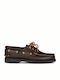Memphis Men's Leather Boat Shoes Brown
