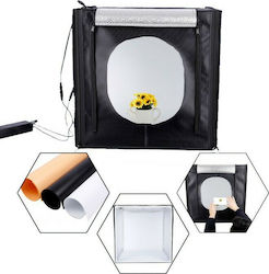 E-Reise Portable Photo Studio Box Photo Box Lighted with Multiple Backrounds 80x80x80cm