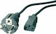 Vivanco Schuko - IEC C13 Cable 1.8m Μαύρο 19384