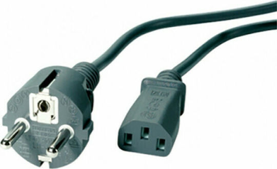 Vivanco Schuko - IEC C13 Cable 1.8m Μαύρο 19384