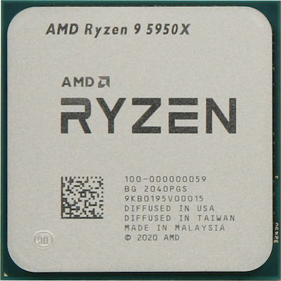 AMD Ryzen 9 5950X 3.4GHz Prozessor 16 Kerne für Socket AM4 Tablett