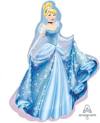 Balloon Foil Jumbo Disney Princess Blue 84cm