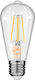 GloboStar Edison Retro LED Bulb 10W 145mm for Socket E27 and Shape ST64 Warm White 1100lm Dimmable