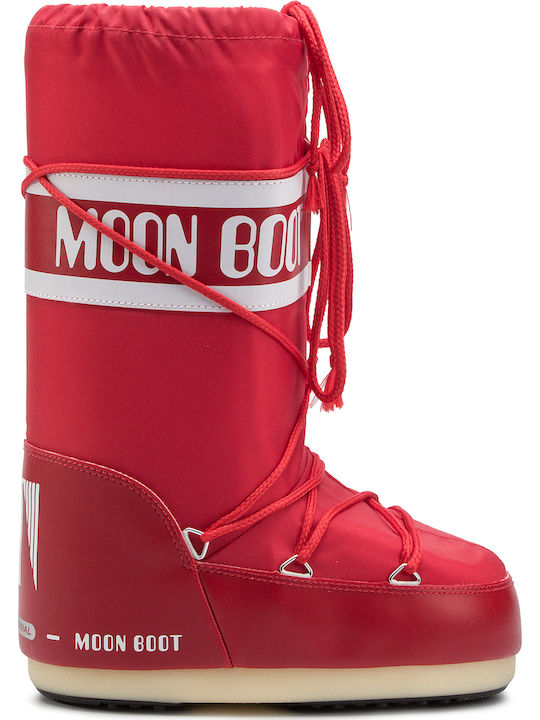 Moon Boot Icon Nylon Women's Red Snow Boots