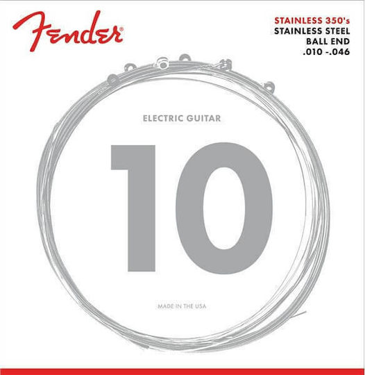 Fender Комплект Неръждаема стомана Хорди за Електрическа китара Stainless Steel 350's 350R 10 - 46"