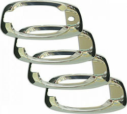 S-dizayn Car Door Frame Decoration Decorative Interior Door Handle Trim Opel Combo D 2011 Chrome 4pcs in Silver Color
