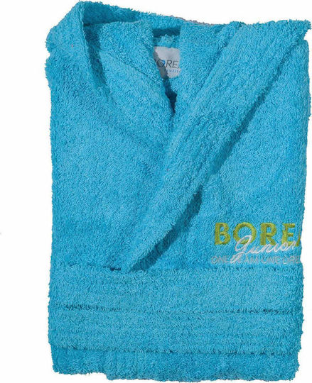 Borea Παιδικό Μπουρνούζι Junior Turquoise mit Kapuze