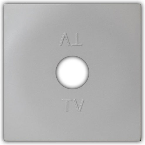 Adeleq TV-Antenna Socket Front Socket in Silver Color 15-0716