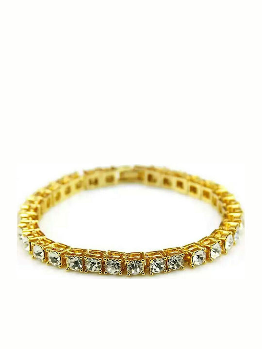 Tennis Bracelet 6mm Gold Plated Brass Bracelet