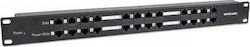 Manhattan Patch Panel für Rack 1U 19" 12 Ports cat5e PoE+ Schwarz