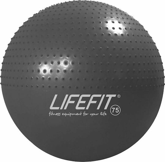 Lifefit Μπάλα Pilates 75cm σε Γκρι Χρώμα