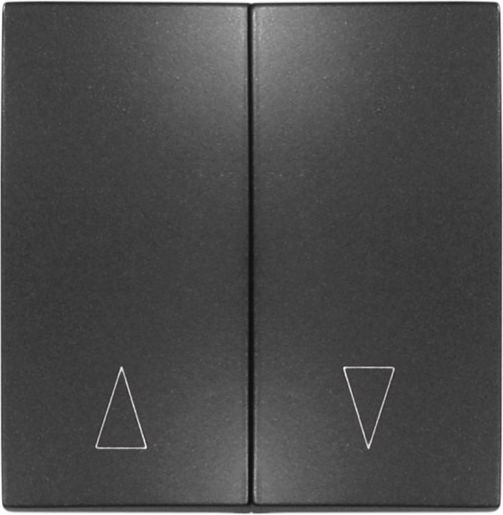 Adeleq Shutter Switch Front Double in Black Color 15-0431