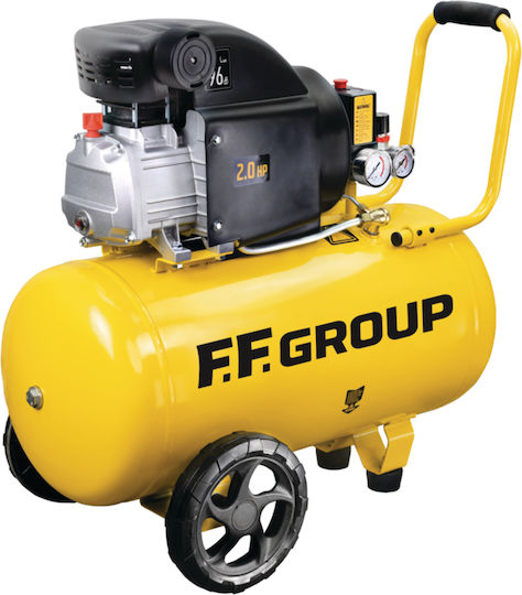 FFG AC-D 50/2MC Easy Einphasig Luftkompressor 96dB mit Leistung 2hp und Lufttank 50Es 45898