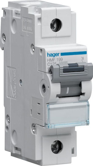 Hager Αυτόματη Ασφάλεια 125A Μονοπολική AC HMF199