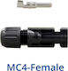 Βύσμα Σύνδεσης Φωτοβολταϊκών Τύπου MC-4 3-6 mm Θηλυκό