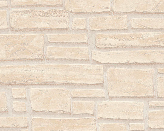 Tapete Wood Stone Vinyl Beige L1000xB53cm Waschbar 662323