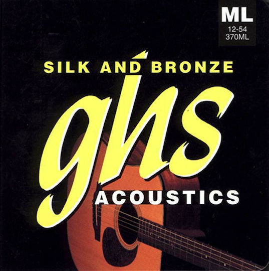 GHS Strings Silk Σετ Χορδών Bronze Ακουστικής Κιθάρας 12 - 54" Medium Light