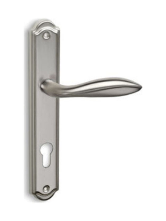 Convex Lever Middle Door with Plate 625 Pair (C...