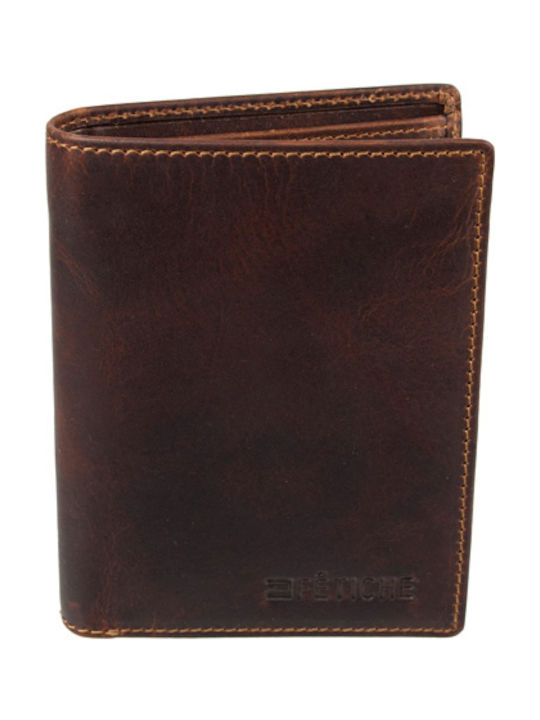Fetiche Leather KA 11-946 Men's Leather Wallet Brown