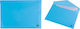 Madrid Papel Folder with Button for Paper A4 Light Blue