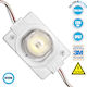GloboStar LED Modul 11,8V 1,5W Kühles Weiß 20 Stück 73708