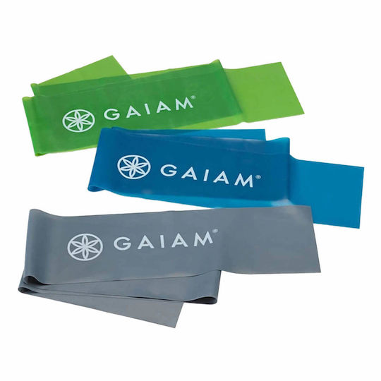 Gaiam Λάστιχα Γυμναστικής Σετ 3τμχ Πολύχρωμα Retaining Tape Set (3τμχ) 1.52m