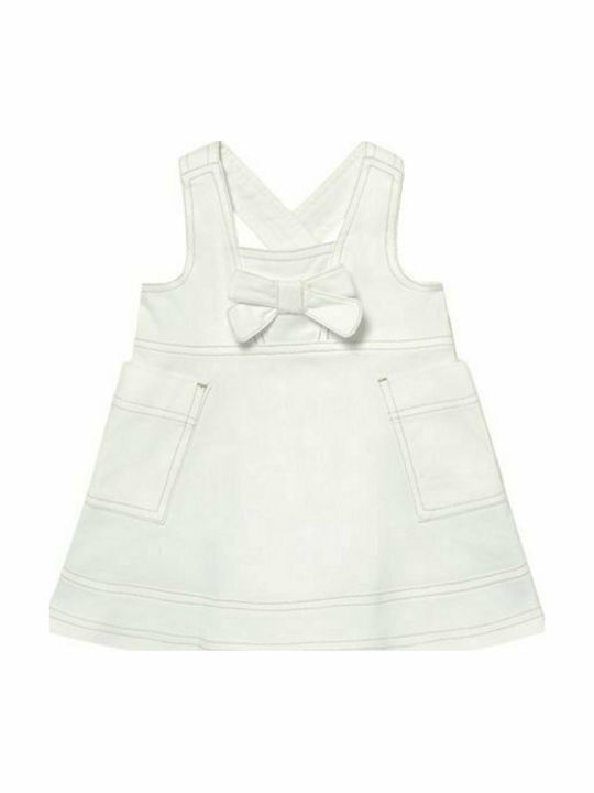 Mayoral Kids' Overall Skirt Monochrome White