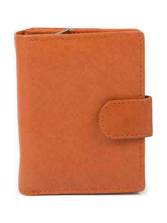 Fetiche Leather Small Leather Women's Wallet Orange